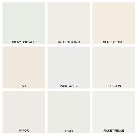 Shades of White: pt 1 | Wall colors, Popular paint colors, White shades ...