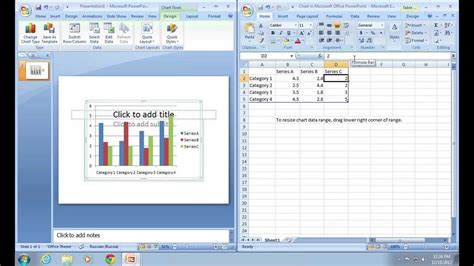 How to Link Excel chart in PowerPoint 2007 - YouTube