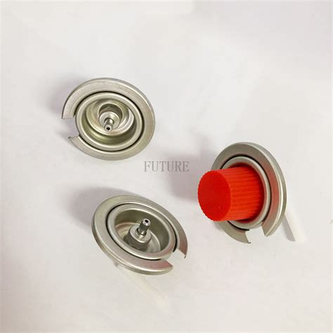 LPG Cartridge valve can valves and red caps and portable gas stove ...