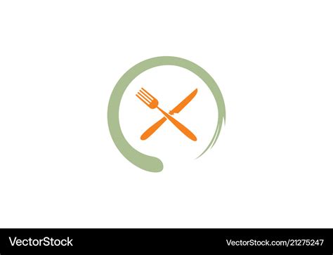 Food restaurant logo Royalty Free Vector Image