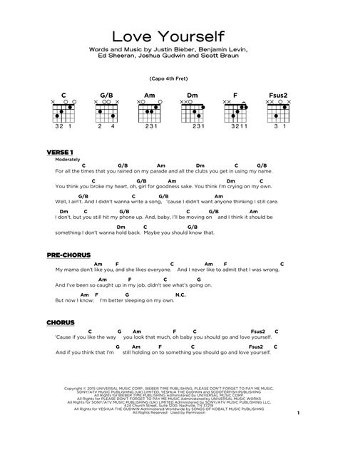 Love Yourself Guitar Tutorial | ubicaciondepersonas.cdmx.gob.mx