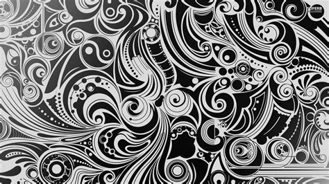 Black and White Abstract Artwork Wallpaper