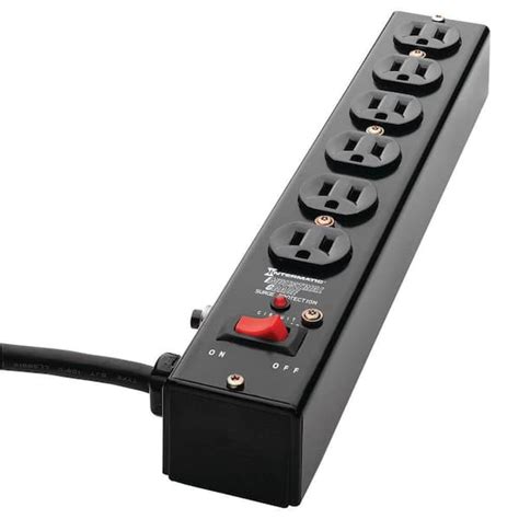 Intermatic 10 ft. 6-Outlet Surge Protector Strip Computer Grade with ...