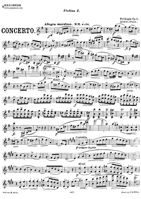 Chopin-Piano Concerto No. 1 In E Minor, Op. 11 Sheet Music pdf, - Free ...