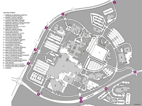 Prisma Health Greenville Memorial Campus Map