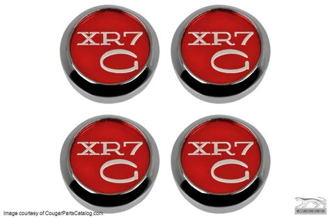 Center Cap - Styled Steel Wheel - XR7G - Set of 4 - Repro ~ 1968 ...