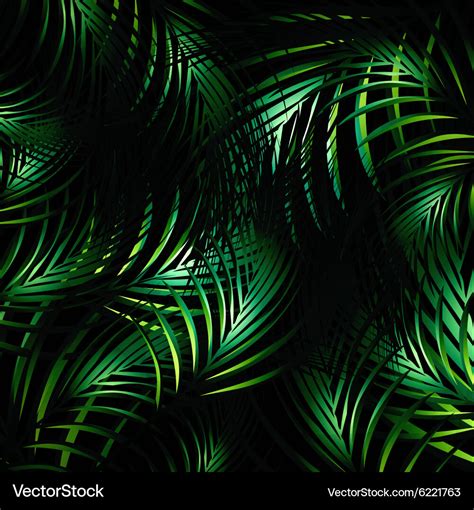 Jungle night background Royalty Free Vector Image