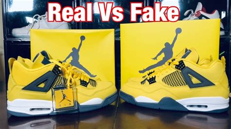 Air Jordan 4 Tour Yellow/Lightning Real Vs Fake Review. Check it Out 👀 ...