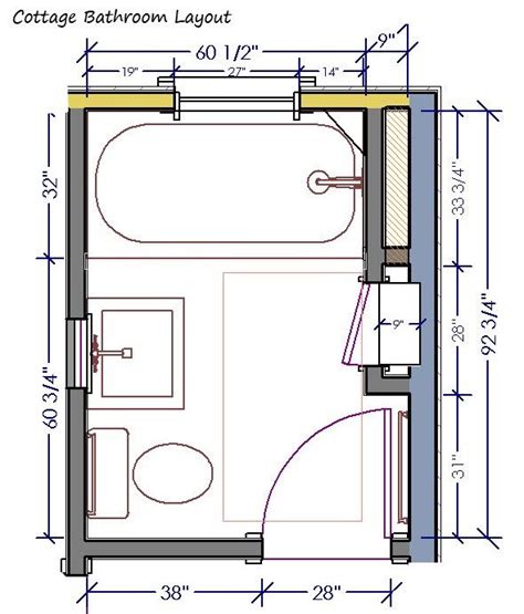 4 X 7 Bathroom Layout With Shower - Bathroom Poster