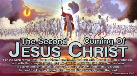 List Of The Primary Events Preceding The Second Coming Of Christ ...