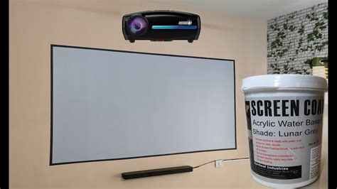 DIY Projector wall screen making with GARDWEL SCREEN COATING paint for ...