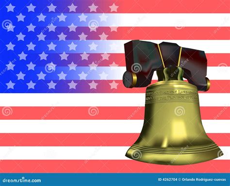 Liberty Flag stock illustration. Illustration of bell - 4262704