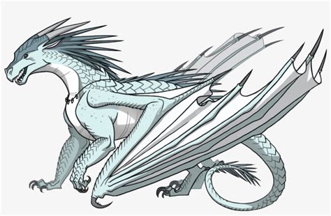 Queen Snowfall Of The Icewings - Wings Of Fire Icewing Transparent PNG ...