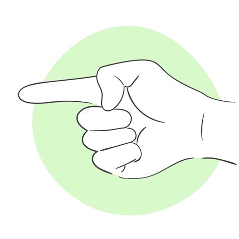 Premium Vector | Illustration of a hand gesture pointing in the direction.