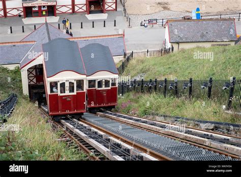 The Saltburn Cliff Lift at Saltburn-by-the-Sea, United Kingdom Stock ...