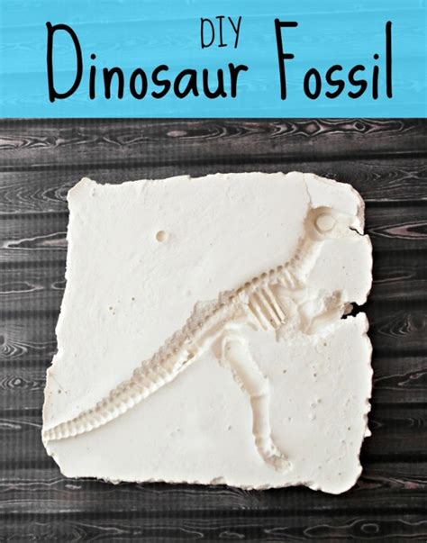 DIY Dinosaur Fossil Craft - Clever Pink Pirate