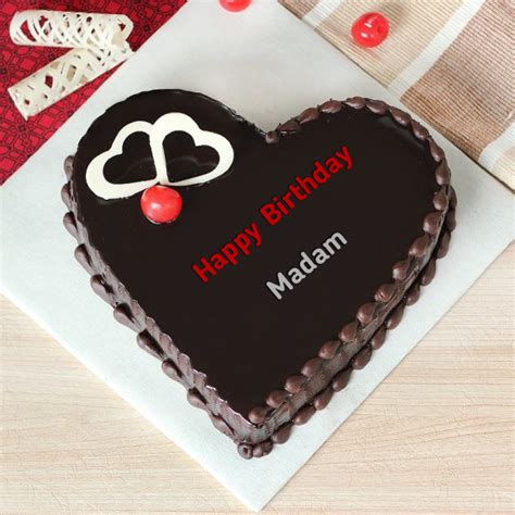 ️ Heartbeat Chocolate Birthday Cake For Madam