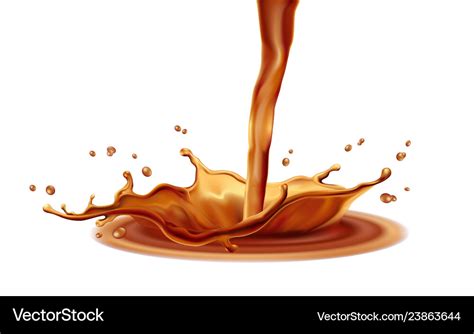 Coffee splash elements Royalty Free Vector Image