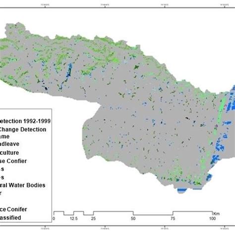 Land-use map based on the satellite image taken in year 2009 | Download ...