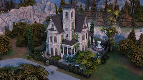 Vampires haunted home - The Sims 4 Speed build | Sims 4 houses, Sims ...