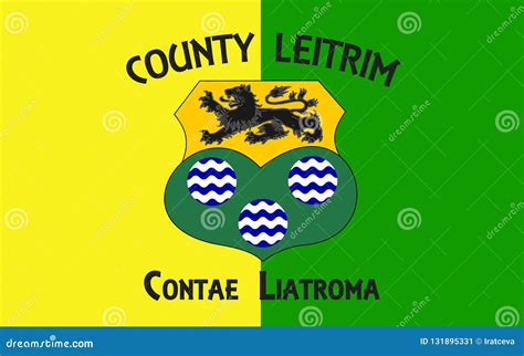 Flag of County Leitrim is a County in Ireland Stock Image - Image of ...