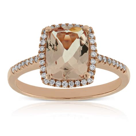 Rose Gold Morganite & Diamond Ring 14K | Ben Bridge Jeweler