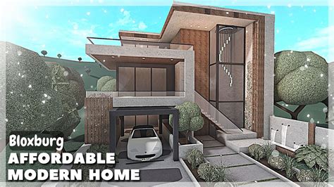 BLOXBURG: Affordable Modern Home Speedbuild | Roblox House Build - YouTube