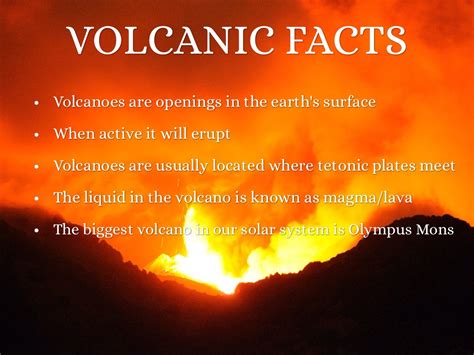 volcano facts