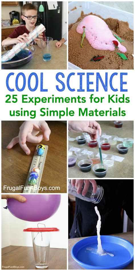 Cool Science Experiments for Kids - Frugal Fun For Boys and Girls