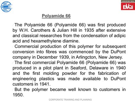 Properties of Polyamide 66