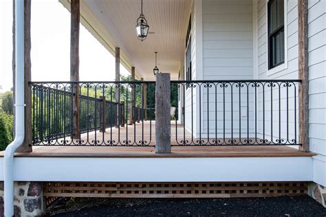 Rustic Farmhouse Railing - Compass Iron Works