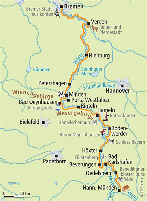 Cycling Route Along the Weser River - Germany - Blog about interesting ...