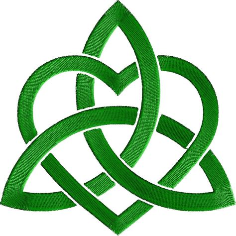 Irish Celtic Love Knot - Embroidery Design File in single color about 2 ...