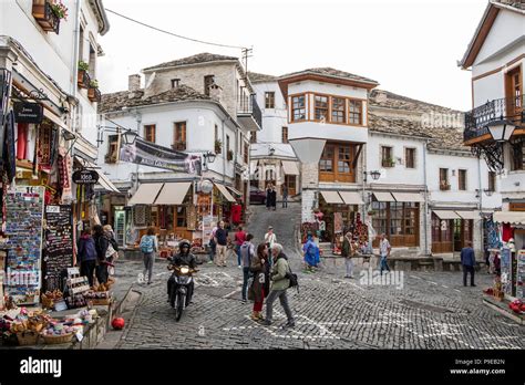 Albania, Gjirokaster, old town Stock Photo - Alamy