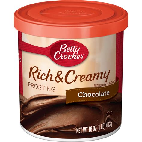 Betty Crocker Rich and Creamy Chocolate Frosting, 16 oz - Walmart.com