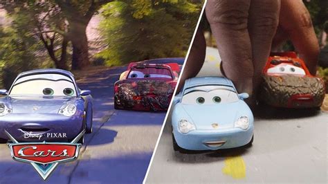 Lightning McQueen & Sally Carrera Race Through Ornament Valley | SIDE ...