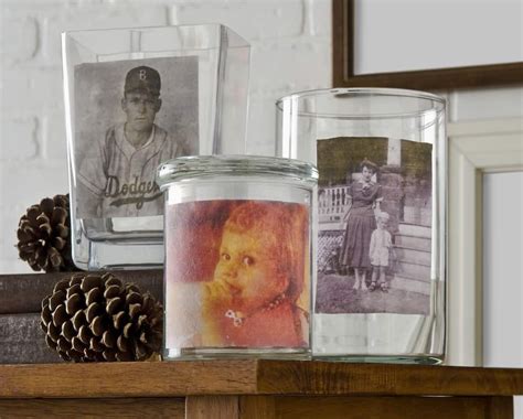 Mod Podge Photo Transfer to Glass Vases - Mod Podge Rocks