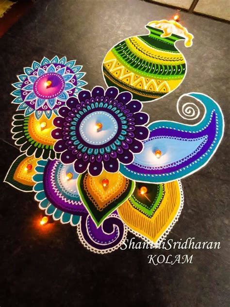 10 Beautiful Pongal Rangoli Designs For 2019 | Indian Beauty and ...