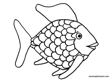 Printable Coloring Pages Rainbow Fish