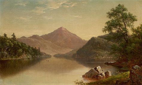 David Johnson 1827-1908 Lake Placid, 1850 Painting by David Johnson ...