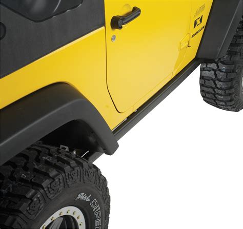 Mopar 82210585 Production Rubicon Rock Rails in Satin Black for 07-18 ...