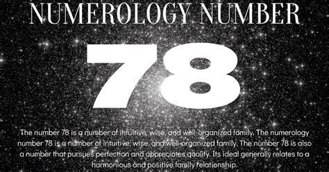 Numerology: The meaning of number 78