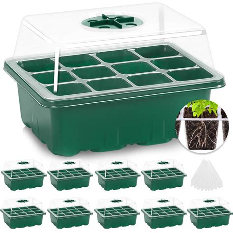 Buy MIXC Seed Trays, 10 Pack 120 Cells Seed Trays for Seedlings ...