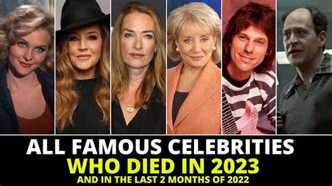 Famous Celebrities Who Died in 2023 and in the last 2 month of 2022 ...