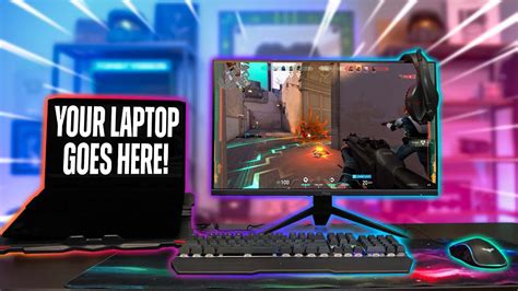 $300 Laptop Gaming Setup (Monitor, Keyboard, Mouse, Headset) - YouTube