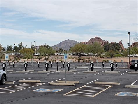 Parking lot full of cars at Phoenix Municipal Stadium (ASU baseball) in ...