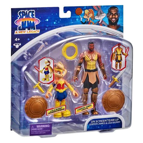 Space Jam On Court Team Up Lebron James & Lola Bunny Figure 2 Pack