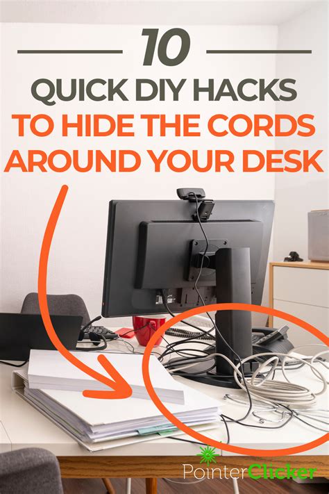 10 DIY Desk Cable Managmenet Hacks to Hide Cords for a Cleaner ...