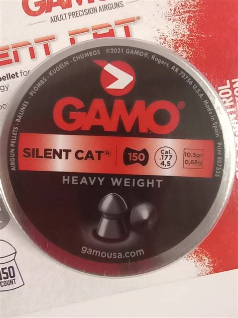 GAMO Silent Cat® .177 cal Heavy 10.5gr. Airgun Pellets, 150 ct., Pest ...