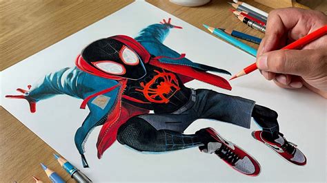 Drawing Spider-Man: Miles Morales - Spider-Verse | Artology - YouTube